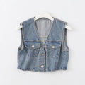 Women Vest Retro Sleeveless Slim Fit